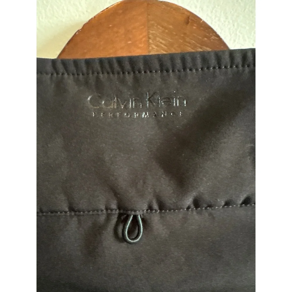 Calvin Klein Performance Womens Black Softshell Fleece Lined Full Zip Jacket XL